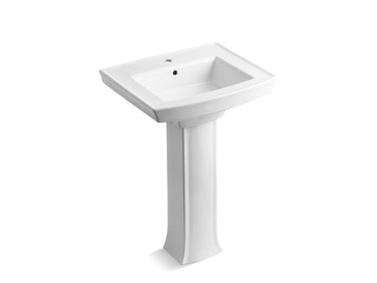 KOHLER 2359-1 Archer Pedestal bathroom sink with single faucet hole