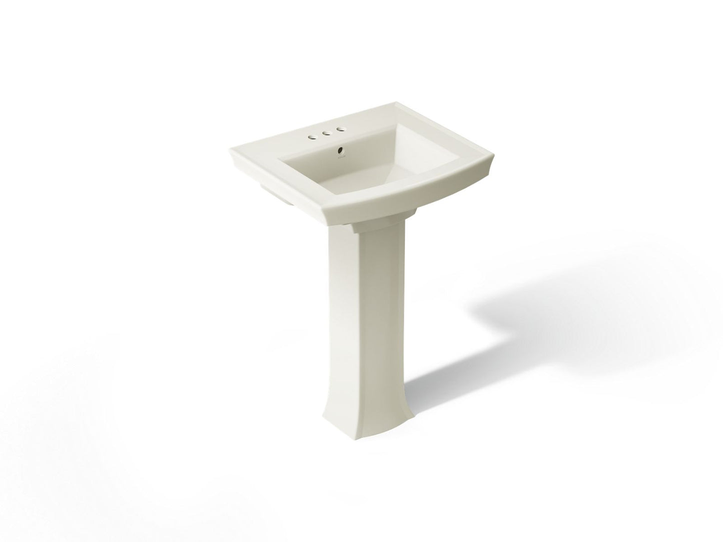 KOHLER 2359-4 Archer Pedestal bathroom sink with 4" centerset faucet holes