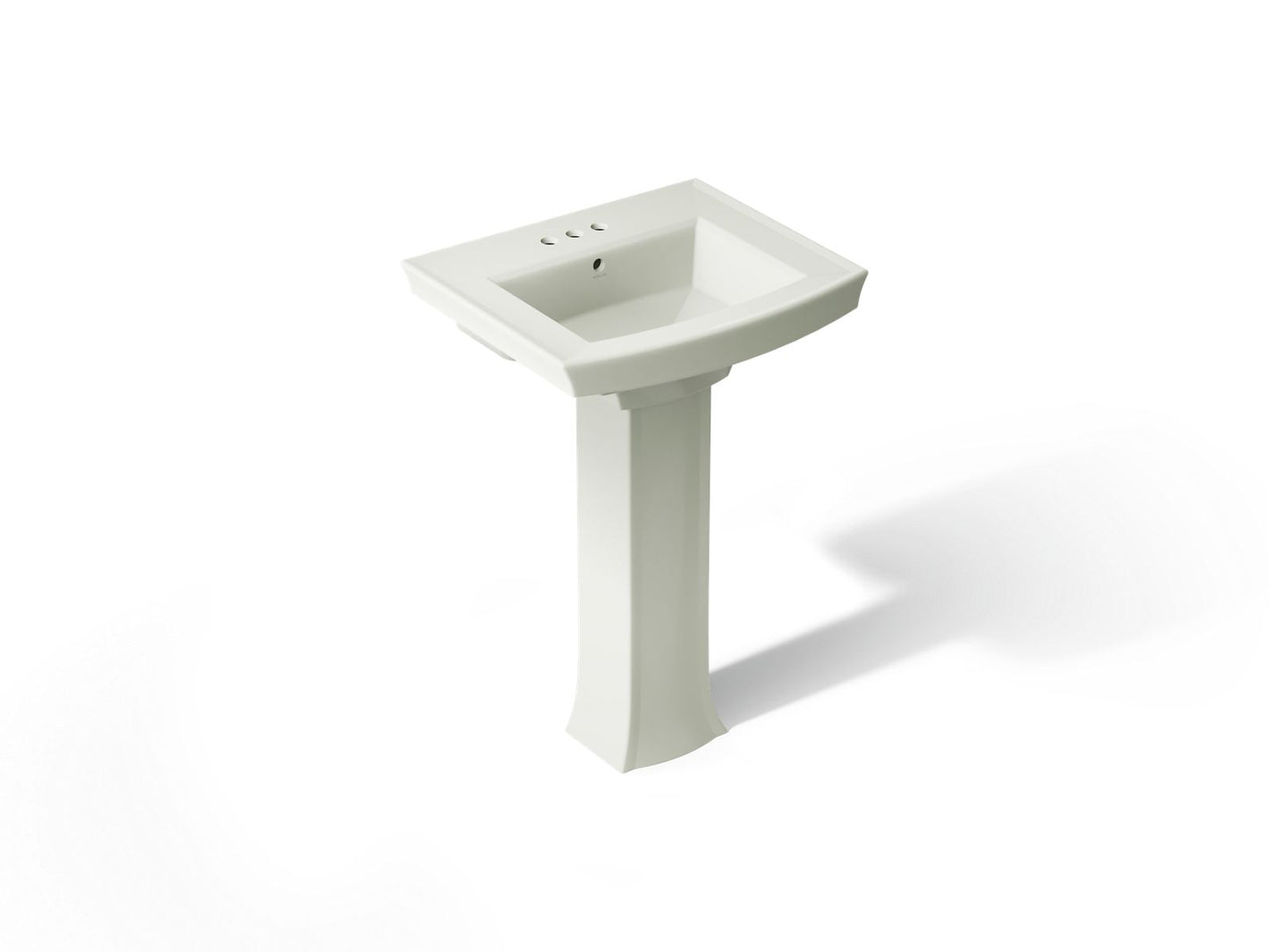 KOHLER 2359-4 Archer Pedestal bathroom sink with 4" centerset faucet holes