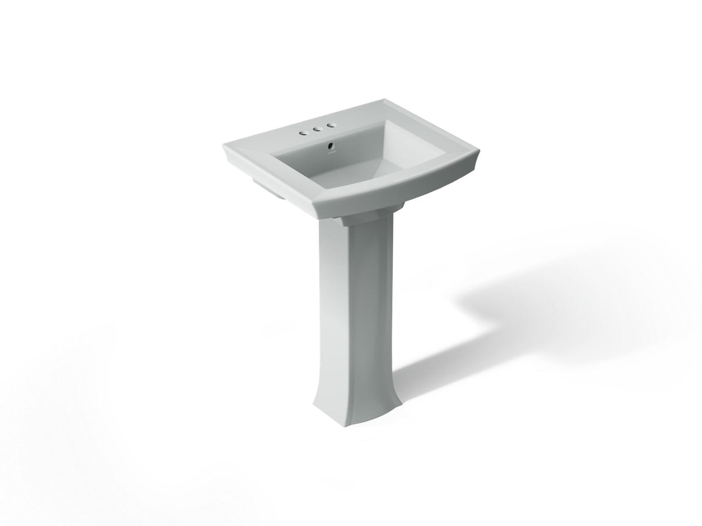 KOHLER 2359-4 Archer Pedestal bathroom sink with 4" centerset faucet holes