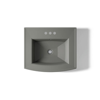 KOHLER 2359-4 Archer Pedestal bathroom sink with 4" centerset faucet holes