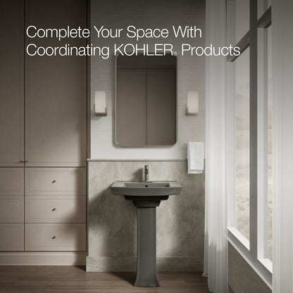 KOHLER 2359-4 Archer Pedestal bathroom sink with 4" centerset faucet holes
