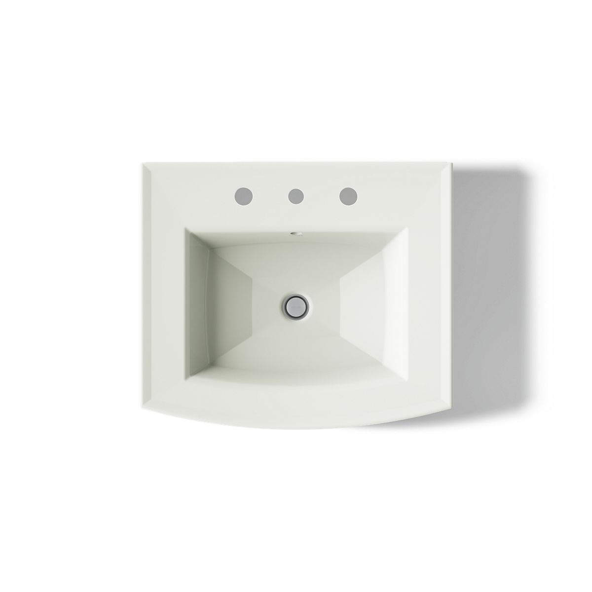 KOHLER 2359-8 Archer Pedestal bathroom sink with 8" widespread faucet holes