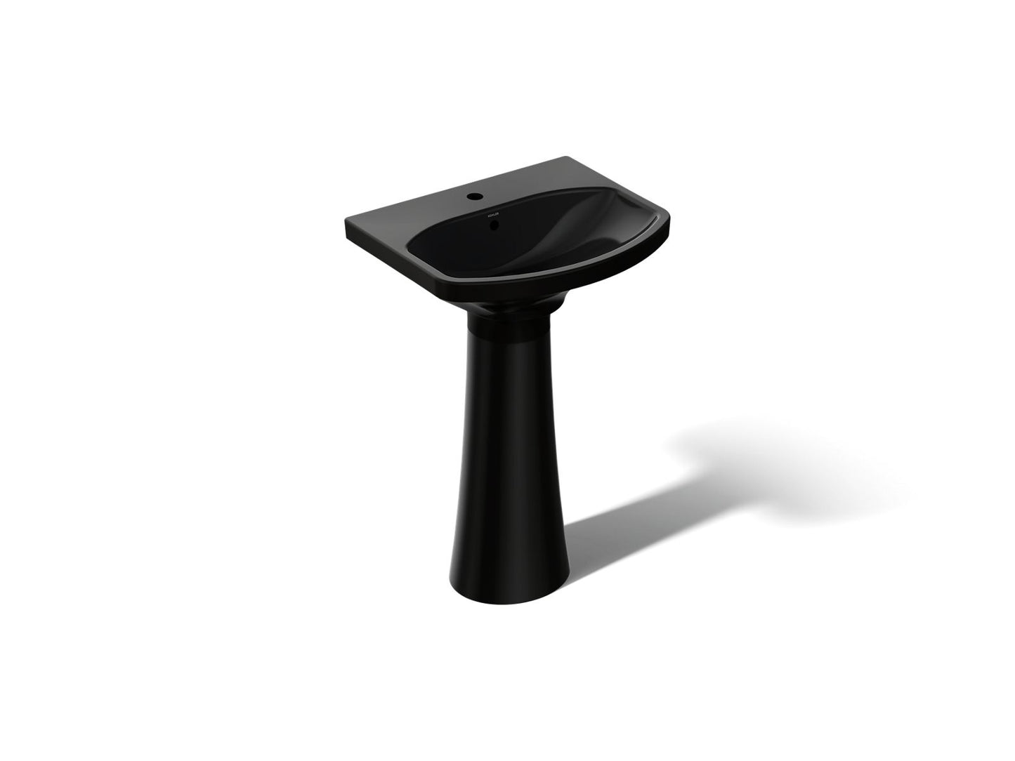 KOHLER 2362-1 Cimarron Pedestal bathroom sink with single faucet hole