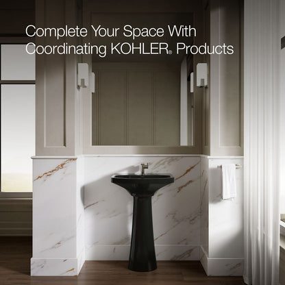 KOHLER 2362-1 Cimarron Pedestal bathroom sink with single faucet hole