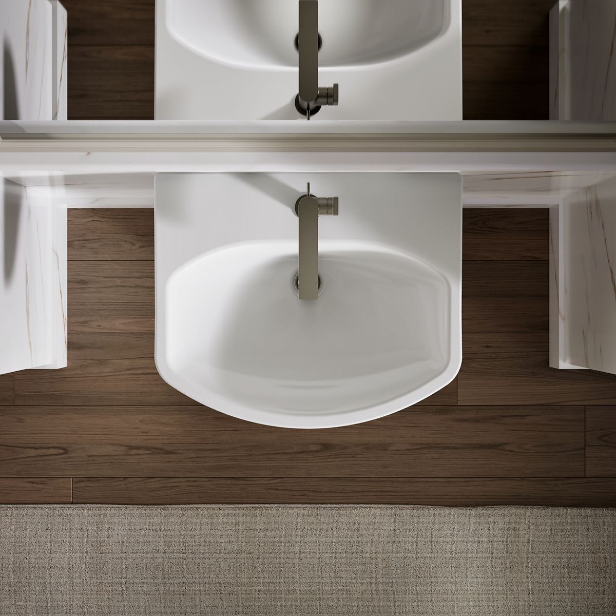 KOHLER 2362-1 Cimarron Pedestal bathroom sink with single faucet hole