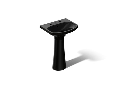 KOHLER 2362-8 Cimarron Pedestal bathroom sink with 8" widespread faucet holes