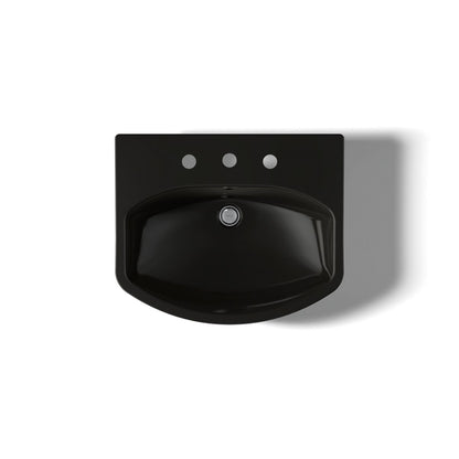 KOHLER 2362-8 Cimarron Pedestal bathroom sink with 8" widespread faucet holes