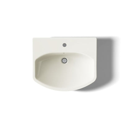 KOHLER Cimarron 22-3/4" rectangular pedestal bathroom sink