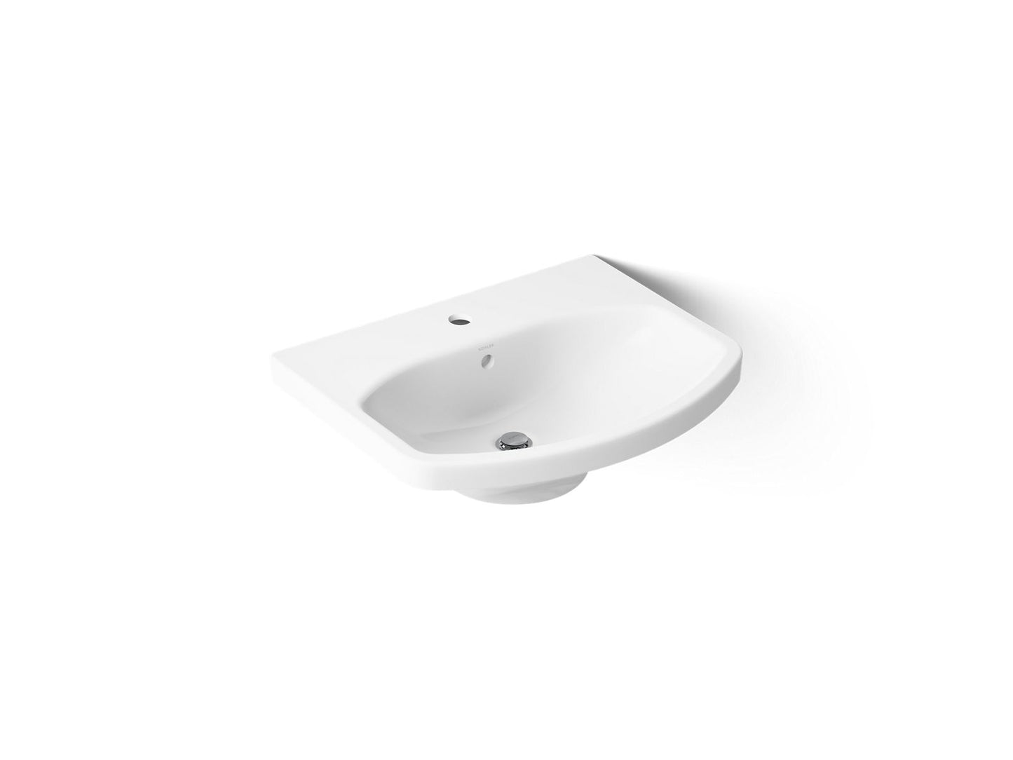 KOHLER Cimarron 22-3/4" rectangular pedestal bathroom sink