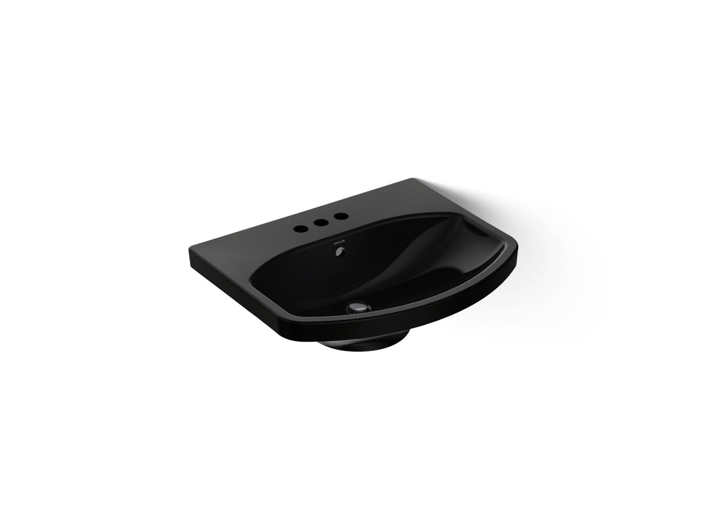 KOHLER Cimarron 22-3/4" rectangular pedestal bathroom sink