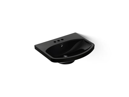 KOHLER Cimarron 22-3/4" rectangular pedestal bathroom sink