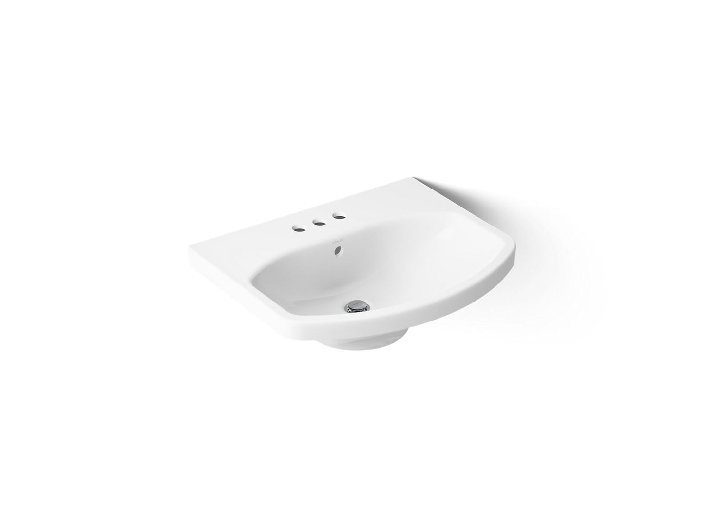 KOHLER Cimarron 22-3/4" rectangular pedestal bathroom sink