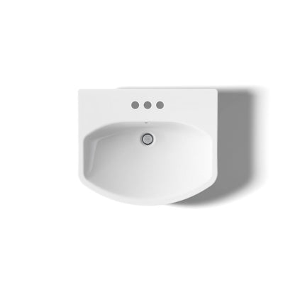 KOHLER Cimarron 22-3/4" rectangular pedestal bathroom sink