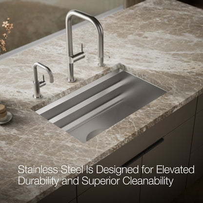 KOHLER K-23651 Prolific 29" undermount single-bowl workstation kitchen sink