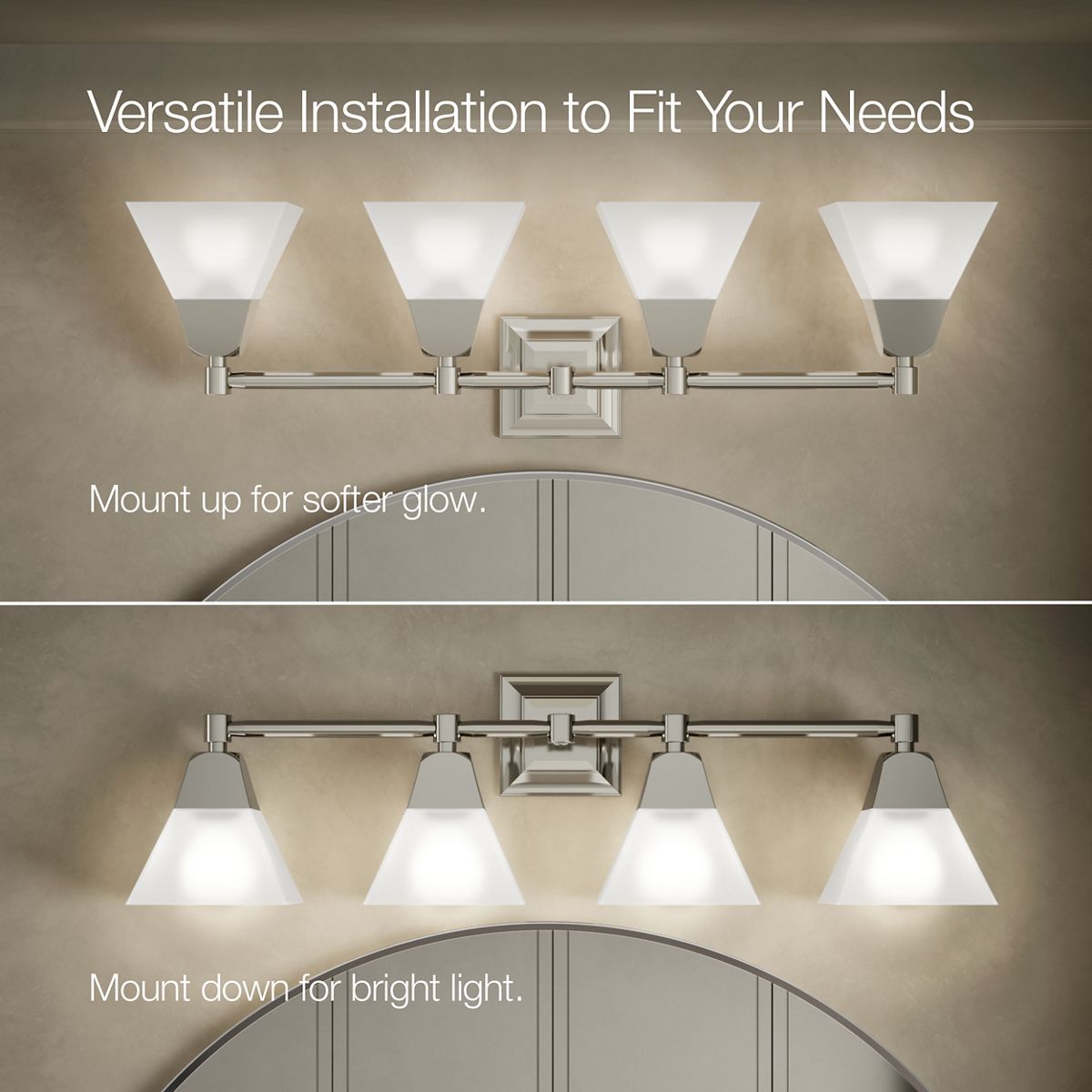 3/4 view of product with dimensions