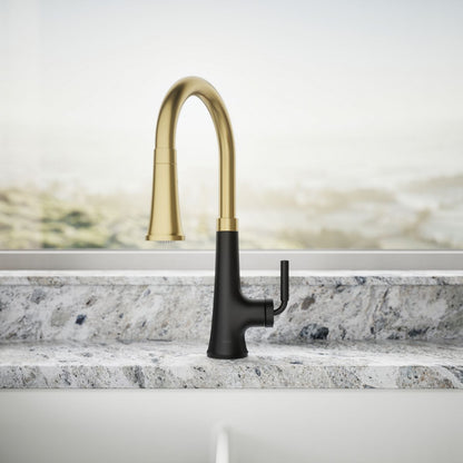 KOHLER K-23764 Tone Pull-down kitchen sink faucet with three-function sprayhead