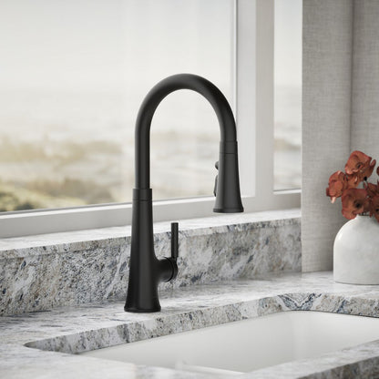 KOHLER K-23764 Tone Pull-down kitchen sink faucet with three-function sprayhead