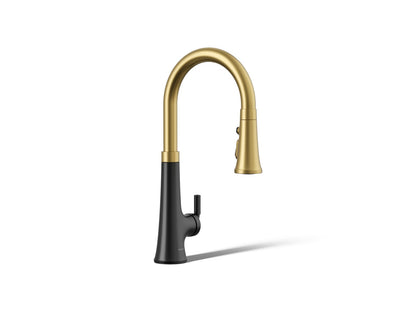 KOHLER K-23766 Tone Touchless pull-down kitchen sink faucet with three-function sprayhead
