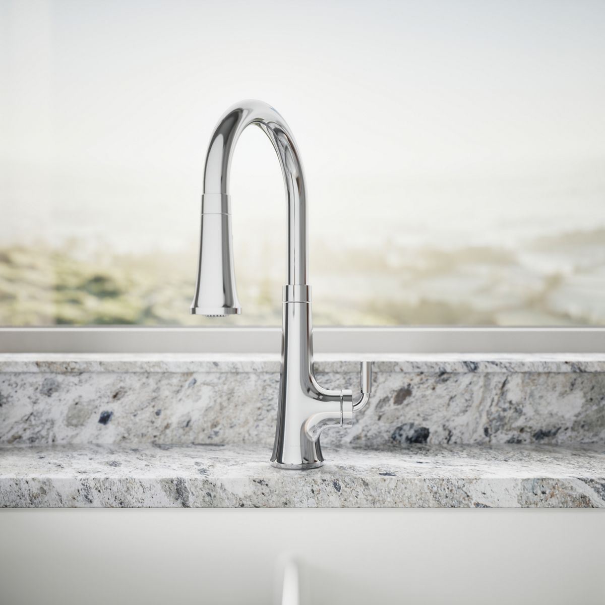 KOHLER K-23766 Tone Touchless pull-down kitchen sink faucet with three-function sprayhead