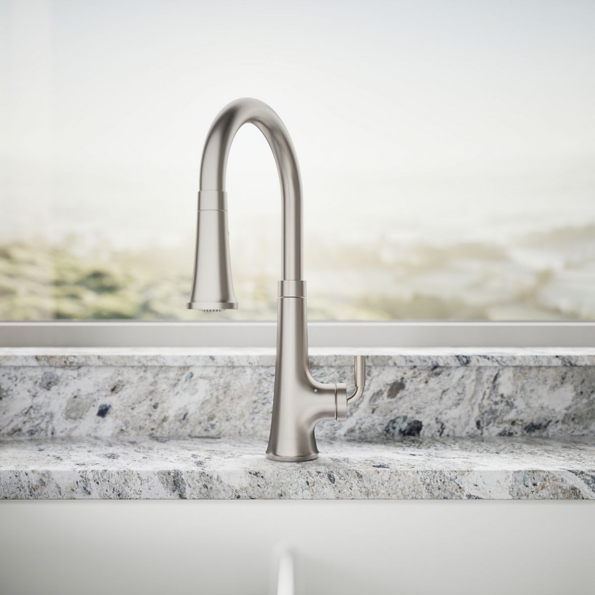 KOHLER K-23766 Tone Touchless pull-down kitchen sink faucet with three-function sprayhead