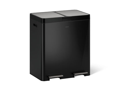 KOHLER K-23828 82-liter stainless steel dual-bin step trash can