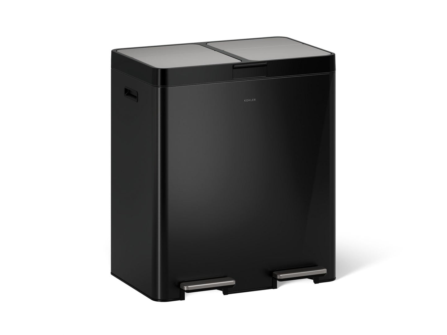 KOHLER K-23828 82-liter stainless steel dual-bin step trash can