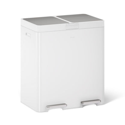 KOHLER K-23828 82-liter stainless steel dual-bin step trash can