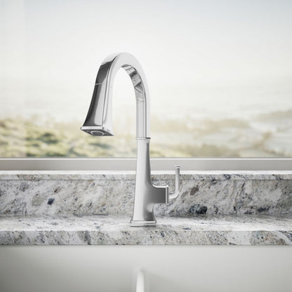 KOHLER K-23830 Riff Pull-down kitchen sink faucet with three-function sprayhead