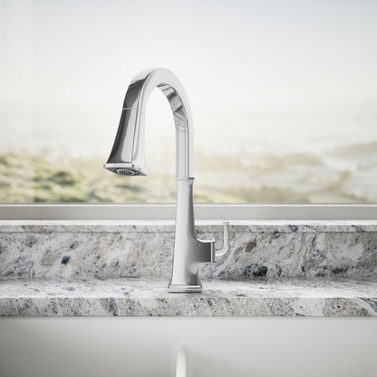 KOHLER K-23832 Riff Touchless pull-down kitchen sink faucet with three-function sprayhead