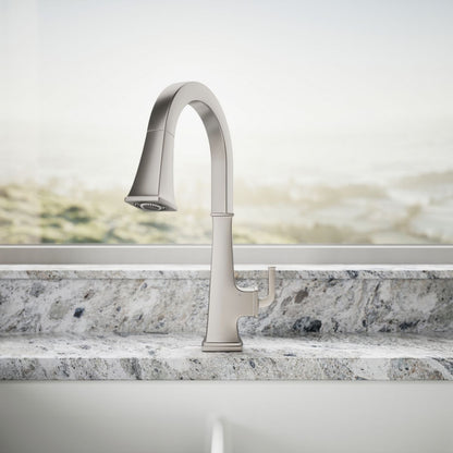 KOHLER K-23832 Riff Touchless pull-down kitchen sink faucet with three-function sprayhead