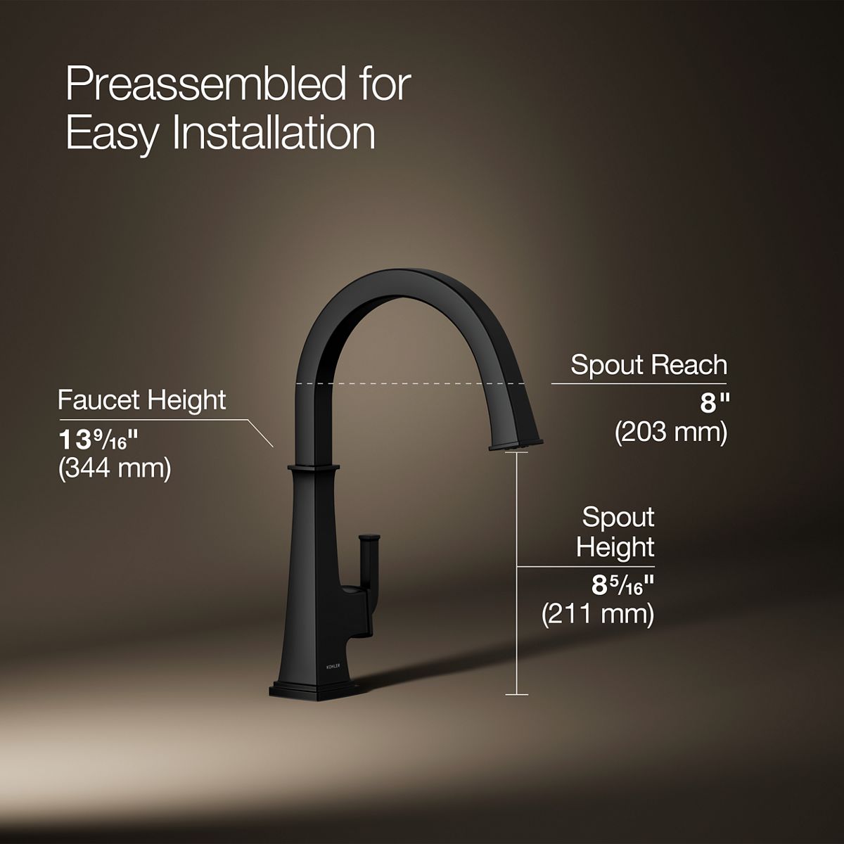 KOHLER K-23833 Riff Single-handle bar sink faucet