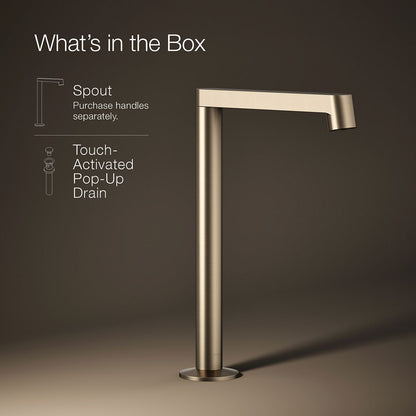 KOHLER Components Bathroom sink faucet spout with Row design, 1.2 gpm
