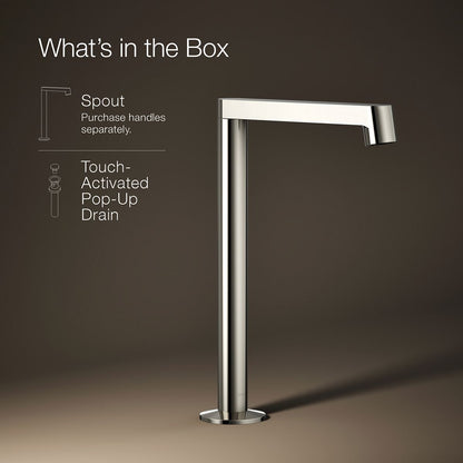 KOHLER Components Bathroom sink faucet spout with Row design, 1.2 gpm