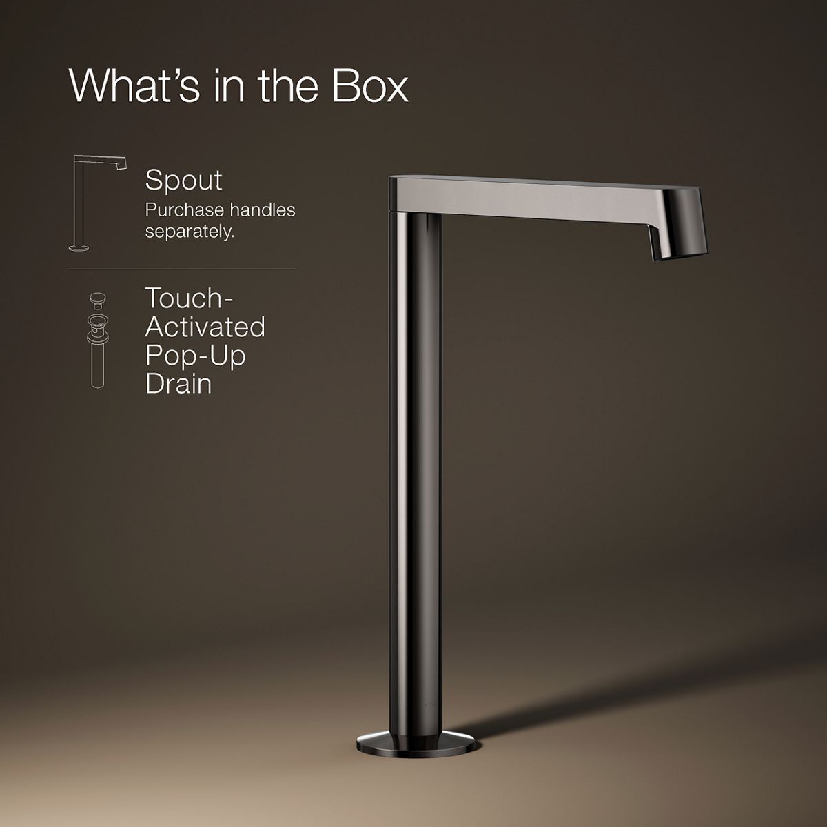 KOHLER Components Bathroom sink faucet spout with Row design, 1.2 gpm