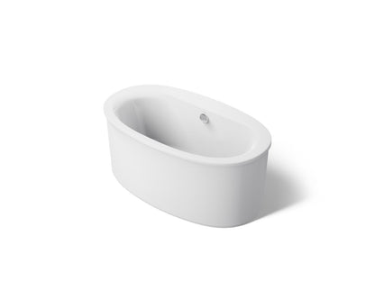KOHLER K-24001 Sunstruck 60" x 34" freestanding bath with straight shroud