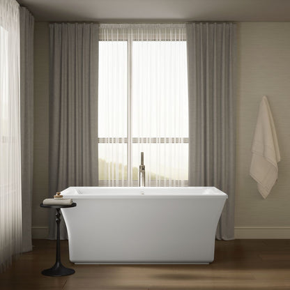 KOHLER K-24011 Stargaze 60-1/4" x 34-1/4" freestanding bath with fluted shroud