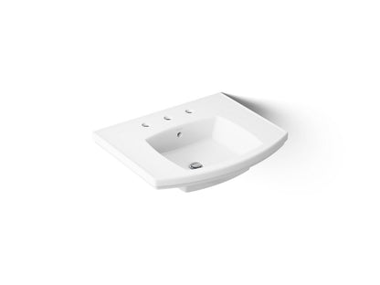 KOHLER K-24051-8 Kelston 23-3/4" rectangular pedestal bathroom sink