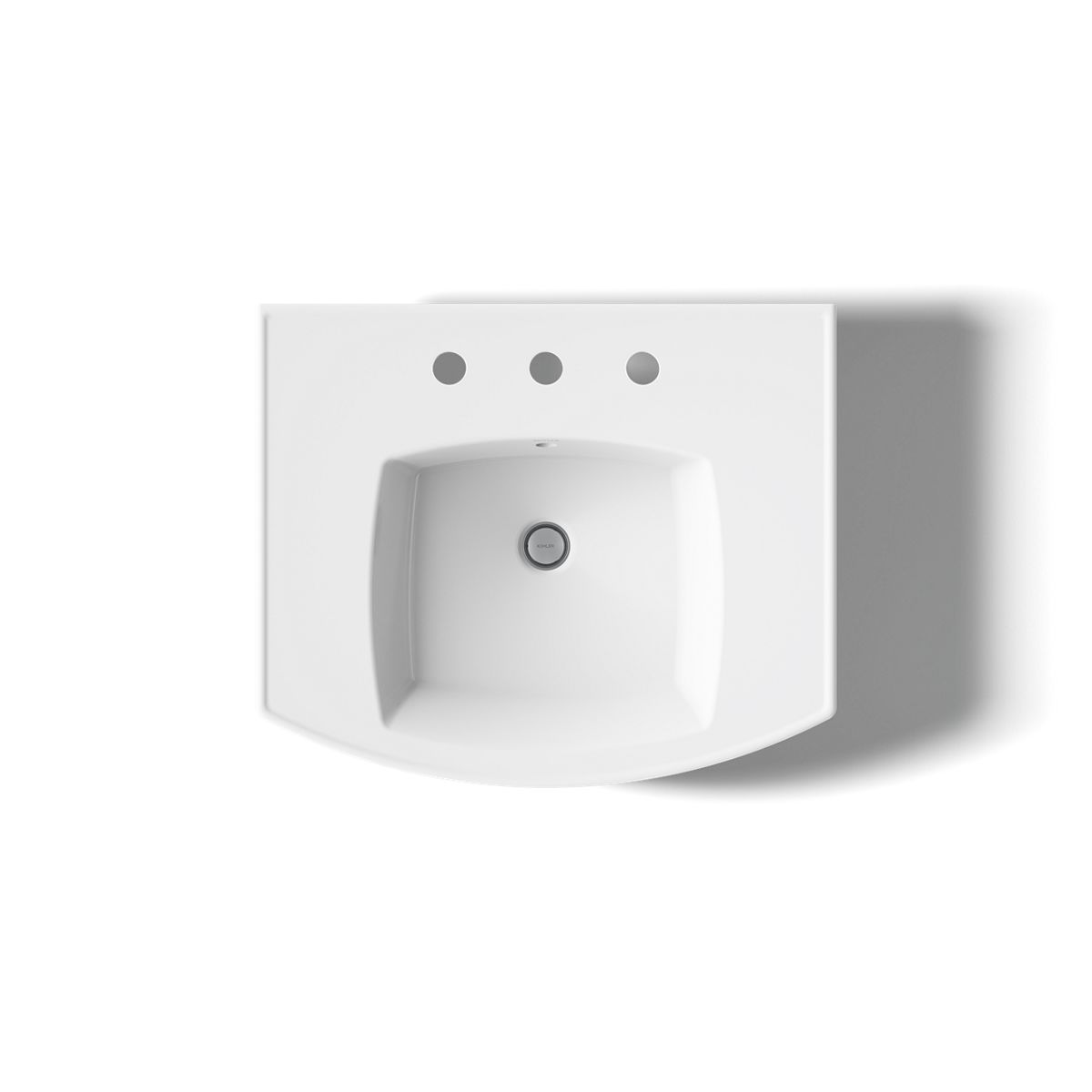 KOHLER K-24051-8 Kelston 23-3/4" rectangular pedestal bathroom sink