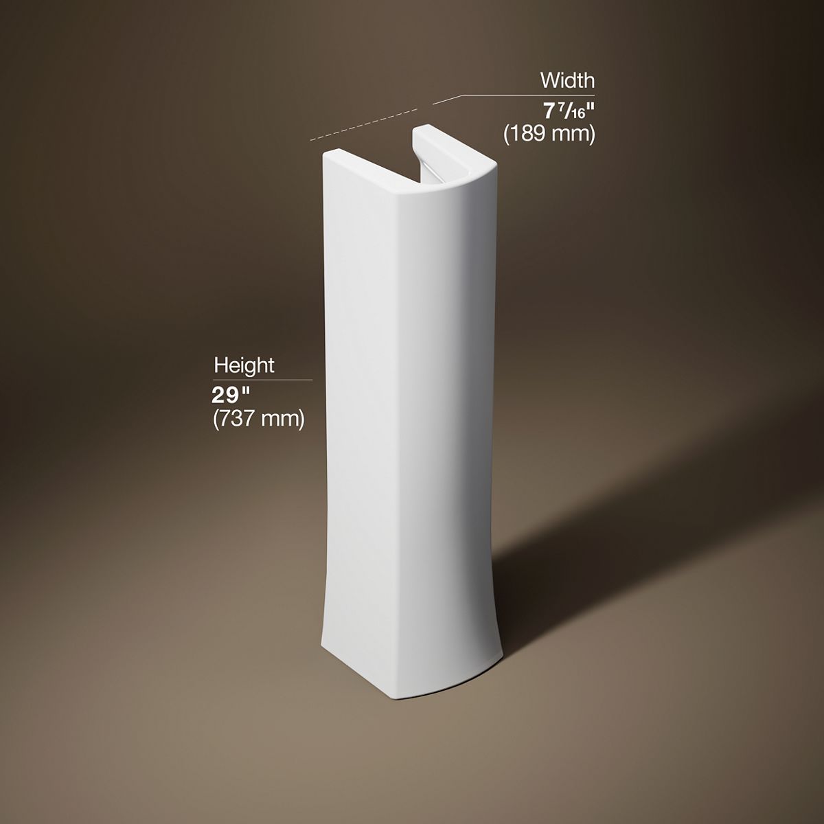 KOHLER K-24052 Kelston Pedestal sink base