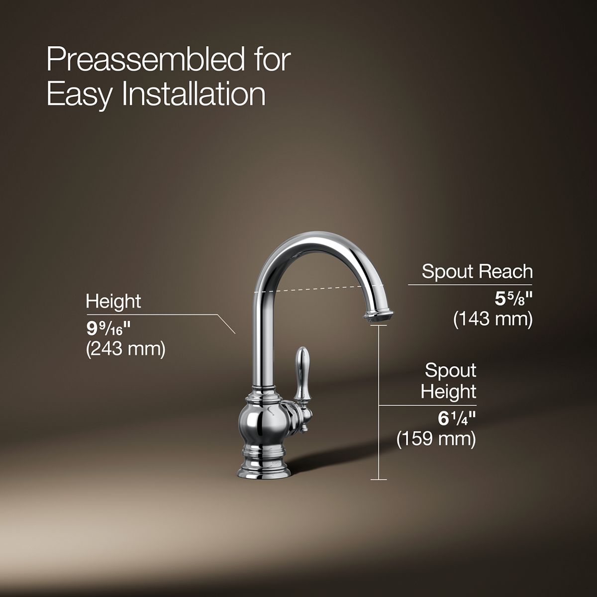 KOHLER K-24074 Artifacts Beverage faucet