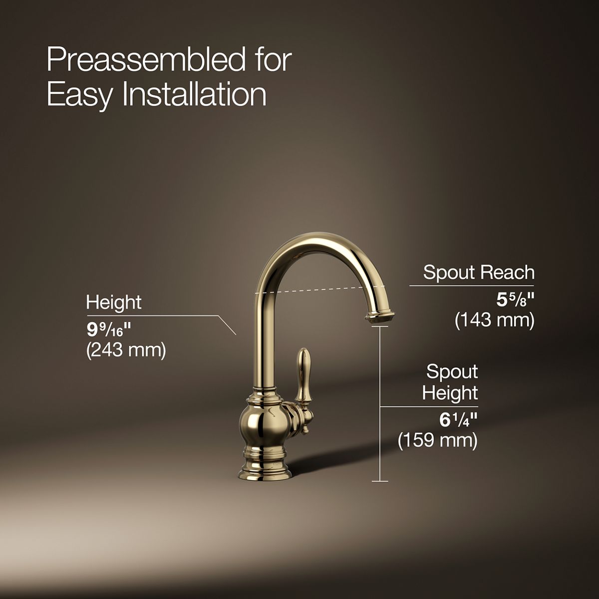 KOHLER K-24074 Artifacts Beverage faucet
