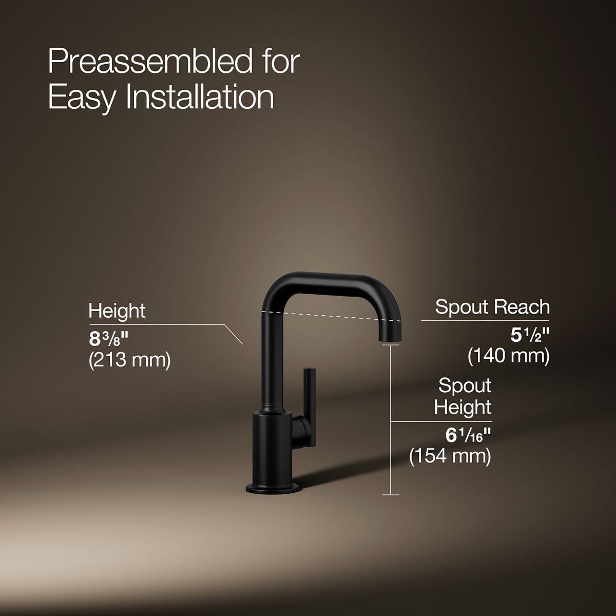 KOHLER K-24077 Purist Beverage Faucet