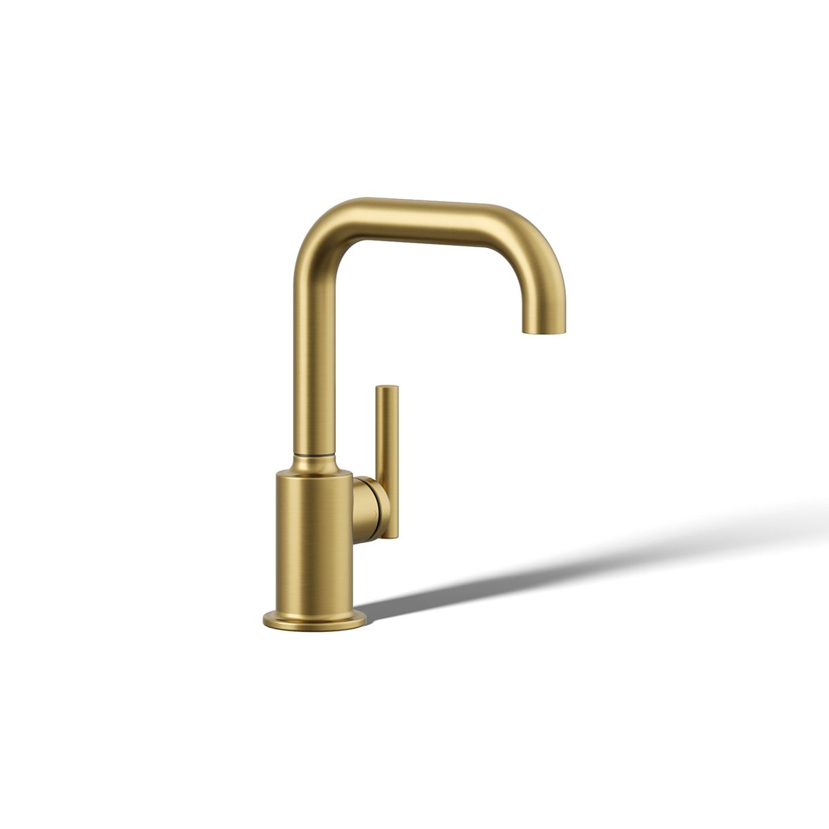 KOHLER K-24077 Purist Beverage Faucet, vibrant brushed moderne brass - view 3