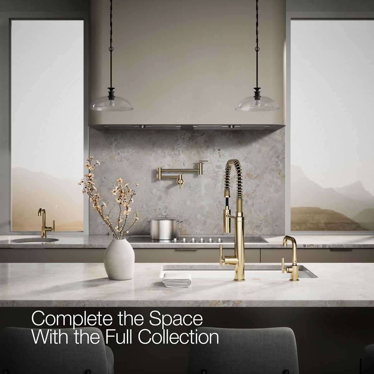 KOHLER K-24077 Purist Beverage Faucet, vibrant french gold - view 2