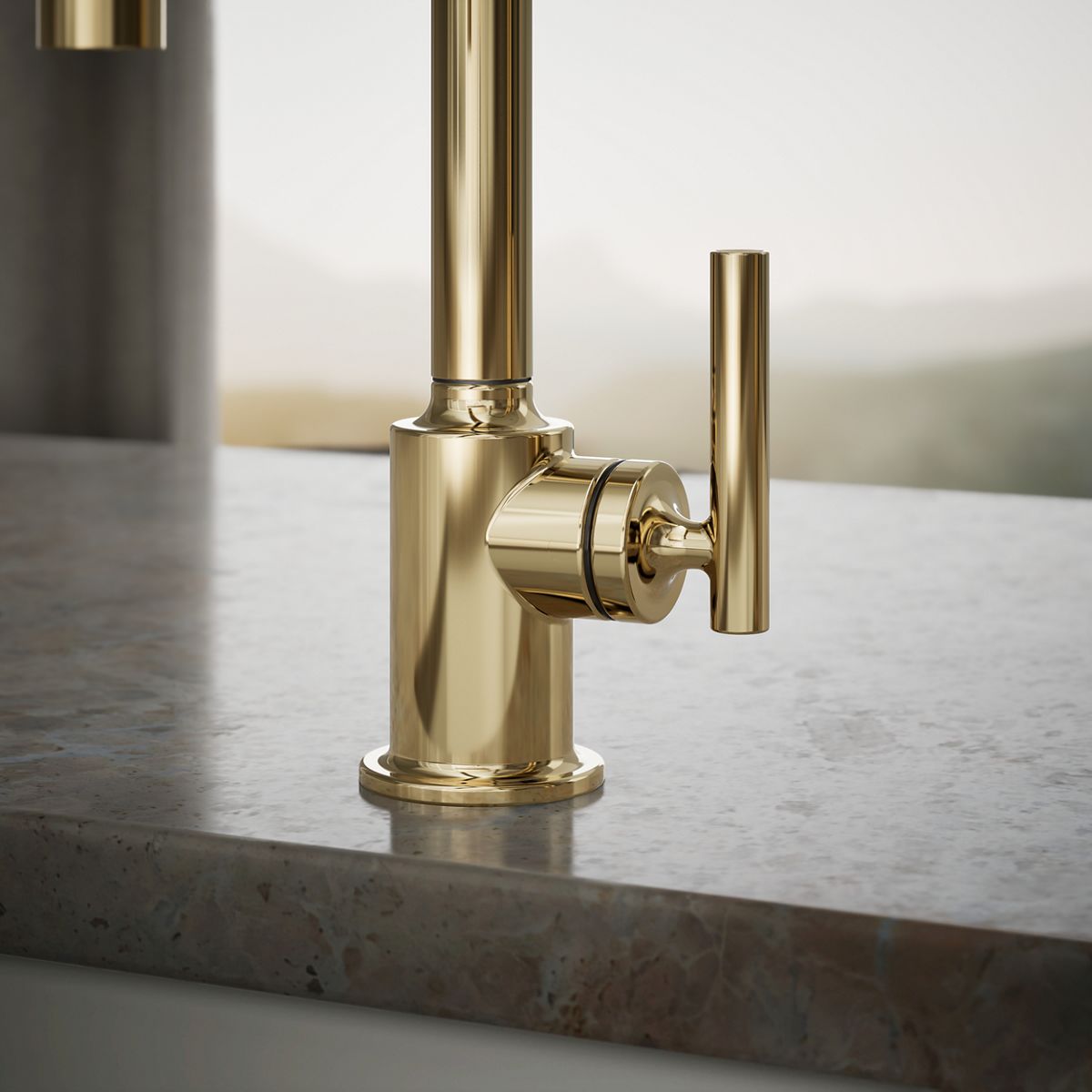 KOHLER K-24077 Purist Beverage Faucet, vibrant french gold - view 5