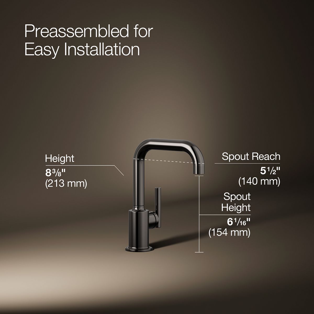 KOHLER K-24077 Purist Beverage Faucet