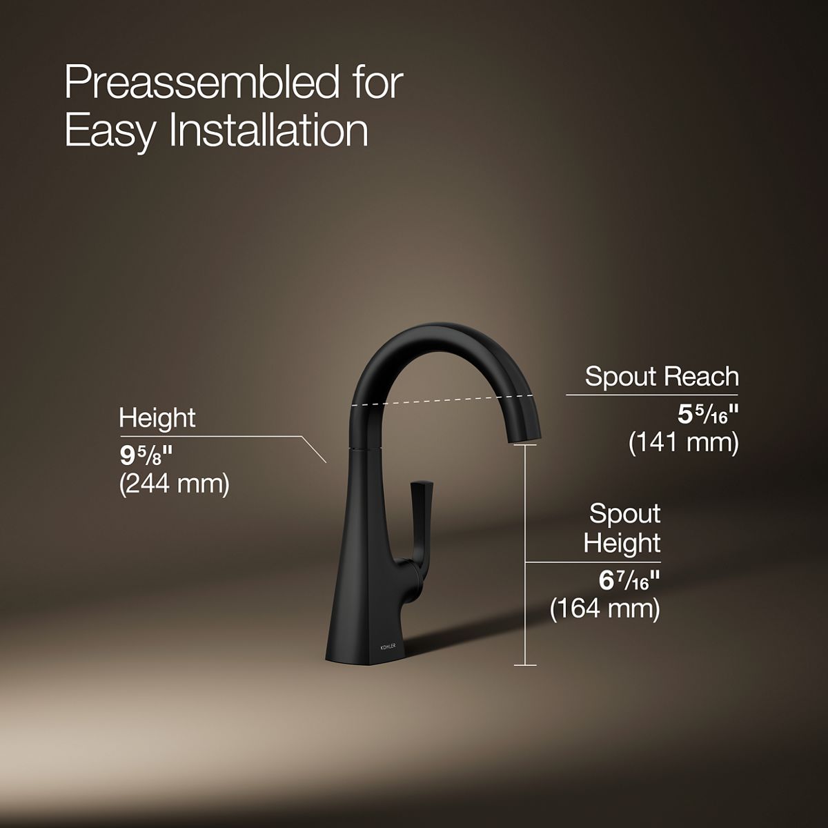 KOHLER K-24134 Graze Beverage faucet