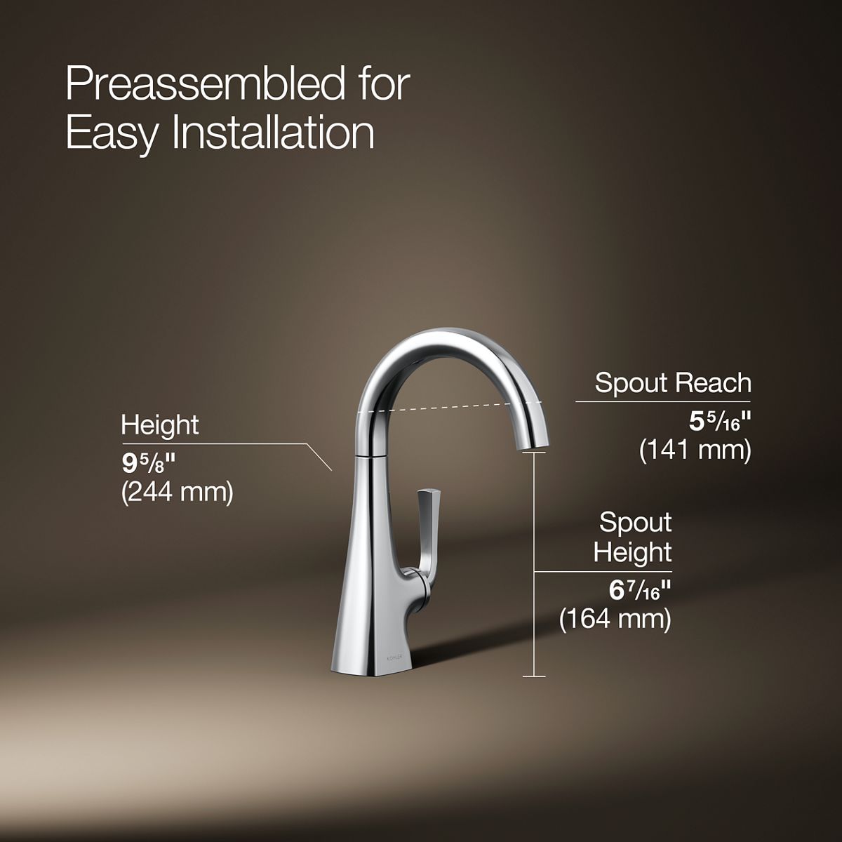 KOHLER K-24134 Graze Beverage faucet