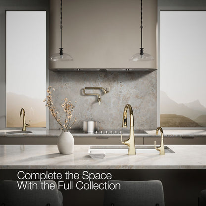 KOHLER K-24134 Graze Beverage faucet, vibrant french gold - view 2